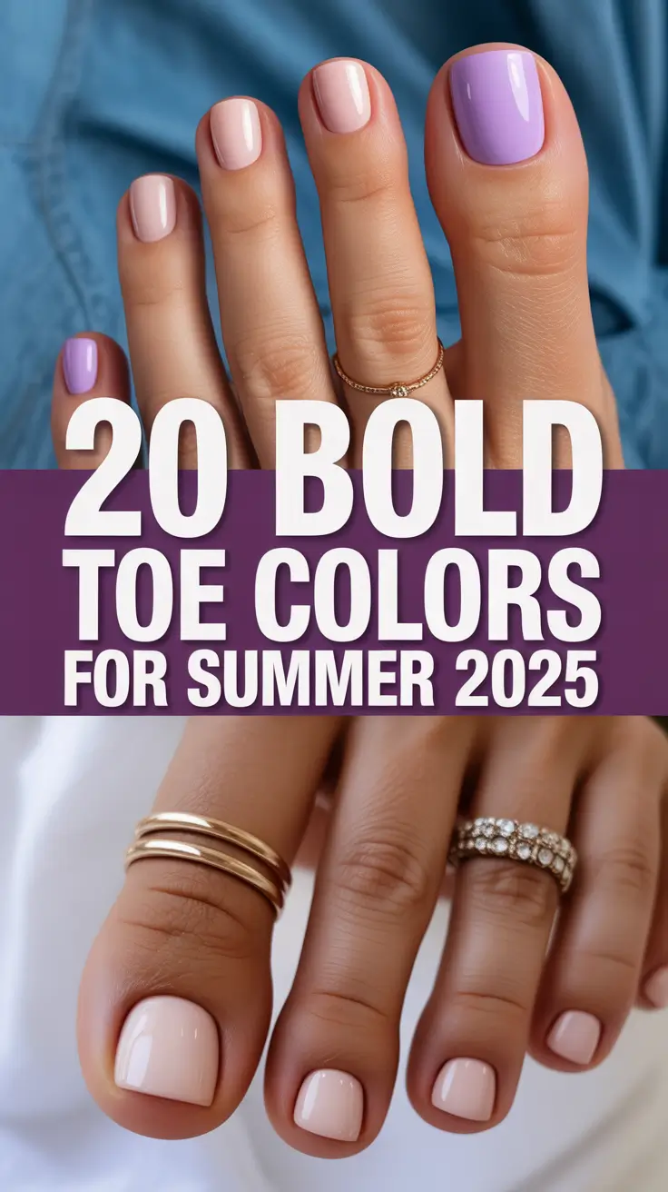 Bold Toe Colors for Summer 2025: Cute & Colorful Pedicure Trends You’ll Love