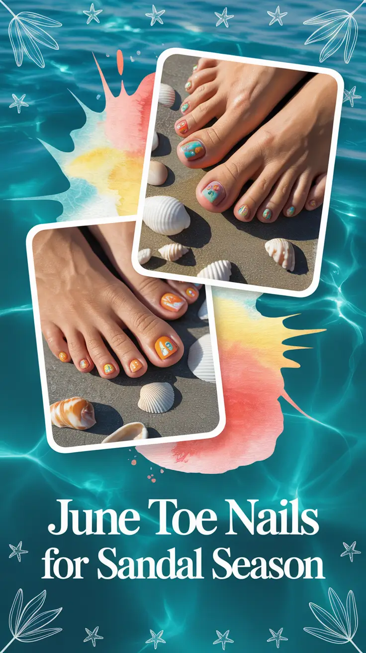 June 2025 Toe Nails for Sandal Season: Fresh Color Ideas & Bold Designs to Try Now