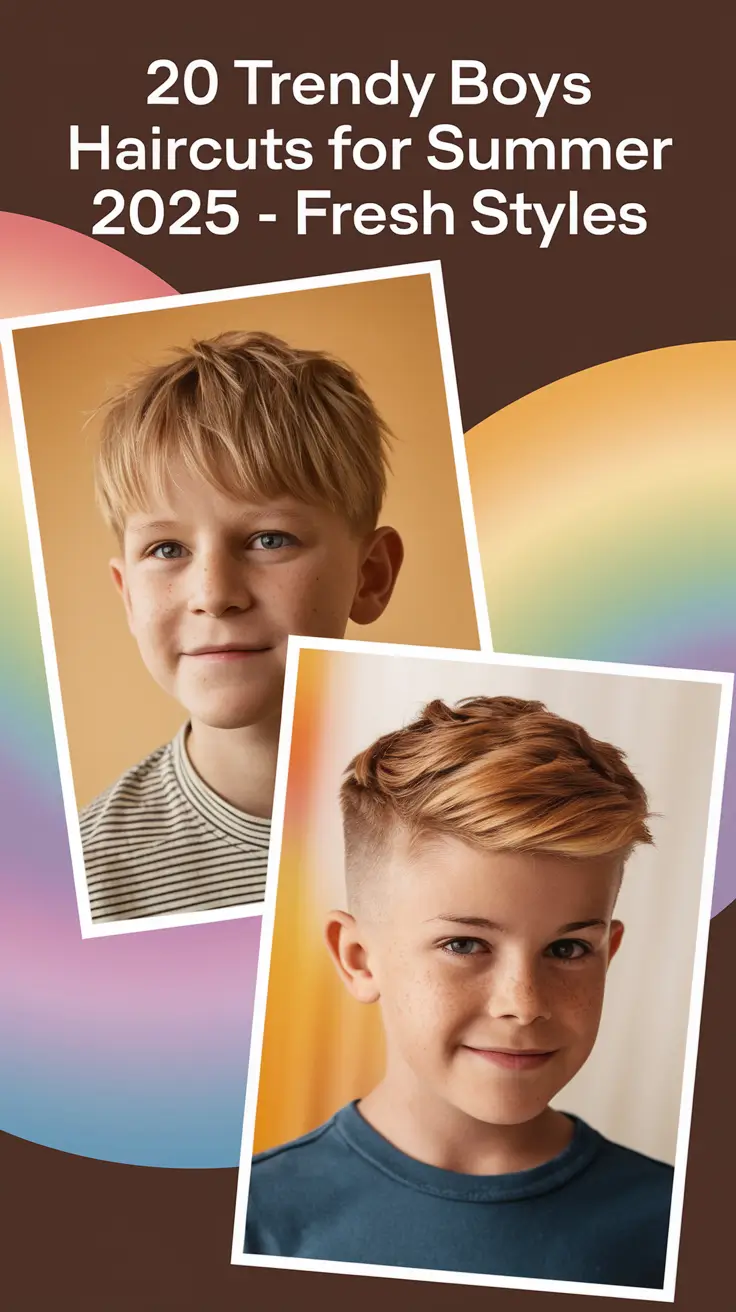 Trendy Boys Haircuts for Summer 2025 – Fresh Styles with Modern Fades