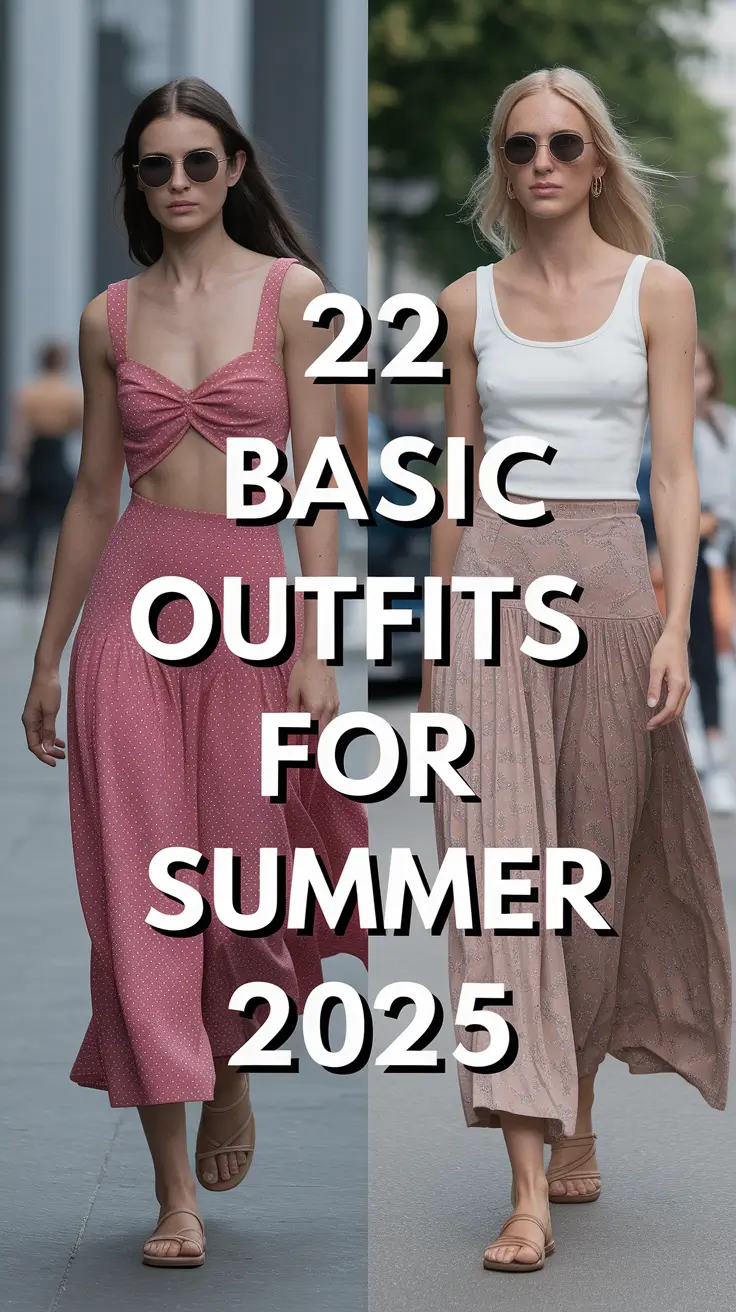 Basic Outfits for Summer 2025: Aesthetic and Effortless Style Ideas