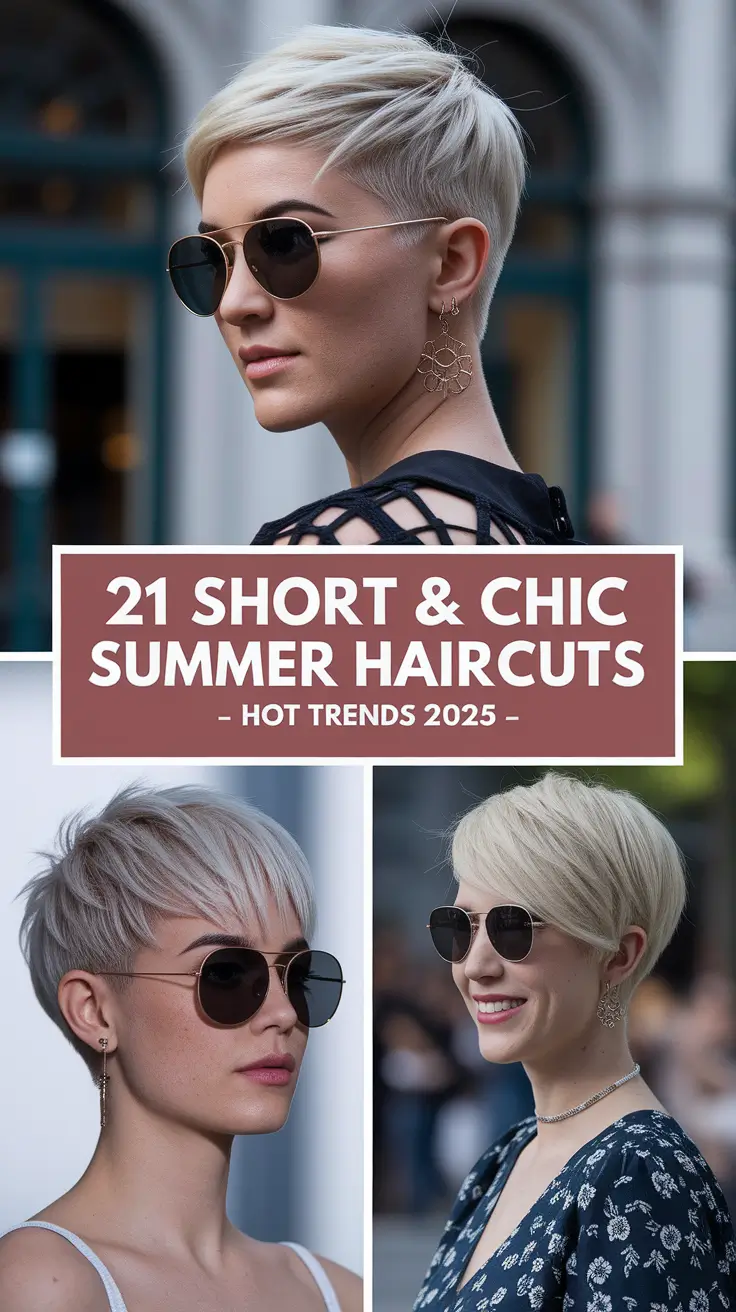 Short & Chic Summer Haircuts – Hot Trends 2025 for Every Hair Type and Face Shape