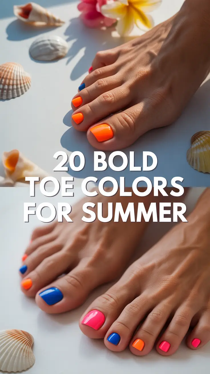 Bold Toe Colors for Summer 2025: Cute & Colorful Pedicure Trends You’ll Love