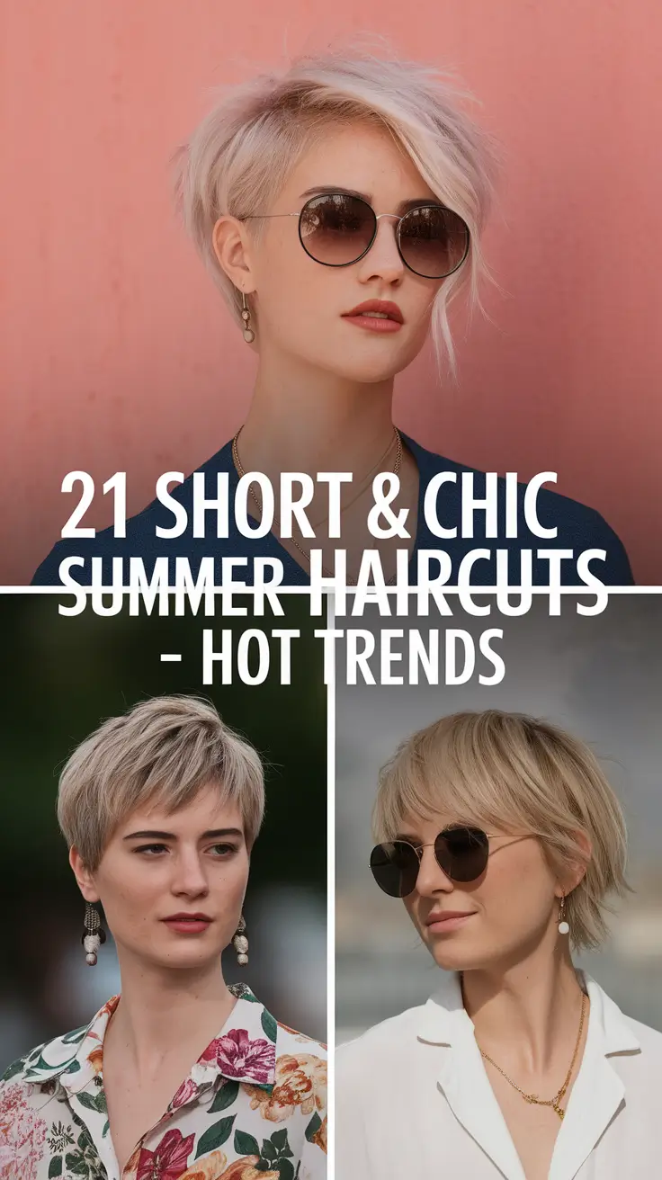 Short & Chic Summer Haircuts – Hot Trends 2025 for Every Hair Type and Face Shape