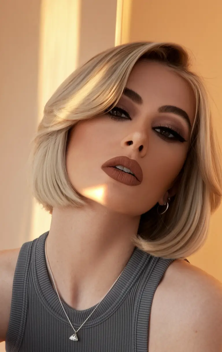 Short & Chic Summer Haircuts - Hot Trends 2025 Polished Blonde Power Bob