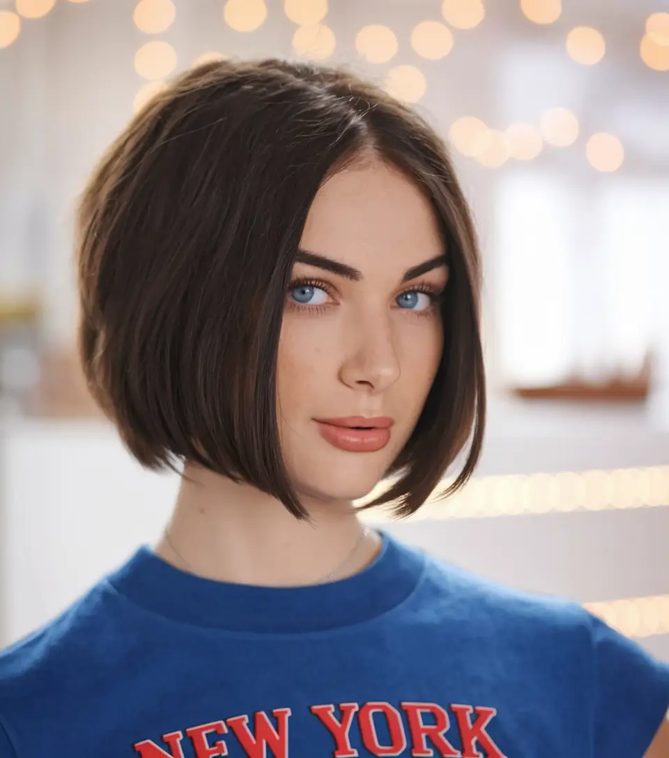 Short & Chic Summer Haircuts - Hot Trends 2025 Rounded Chin-Length Crop