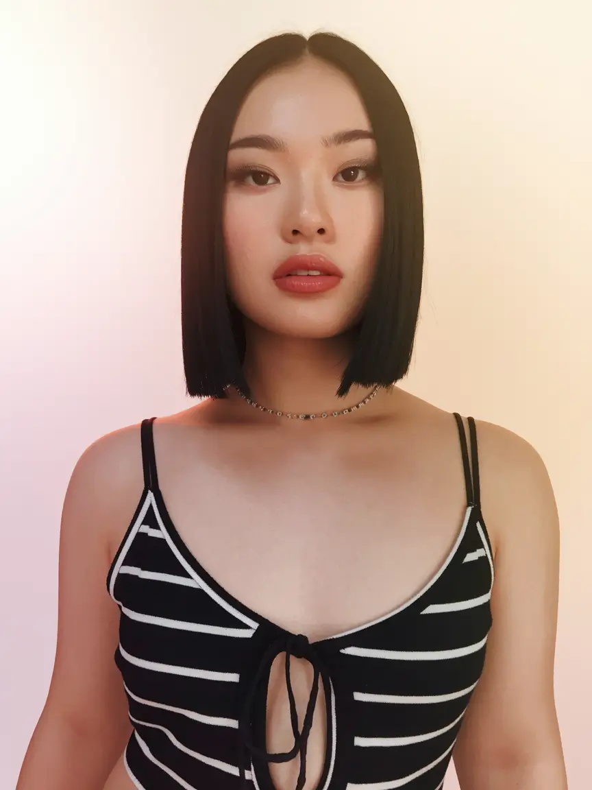 Edgy Platinum Bob - Summer 2025