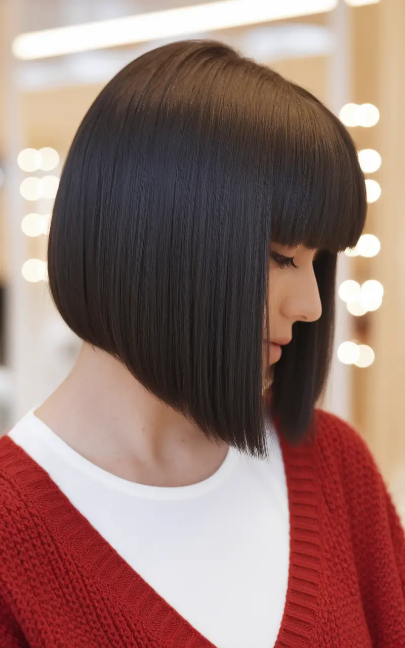Chic Bob with Curtain Bangs - Summer 2025