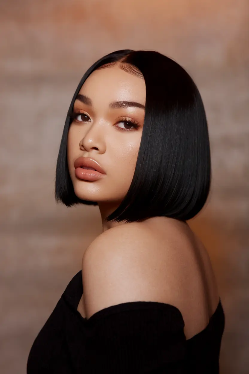 Glossy Black Bob - Summer 2025