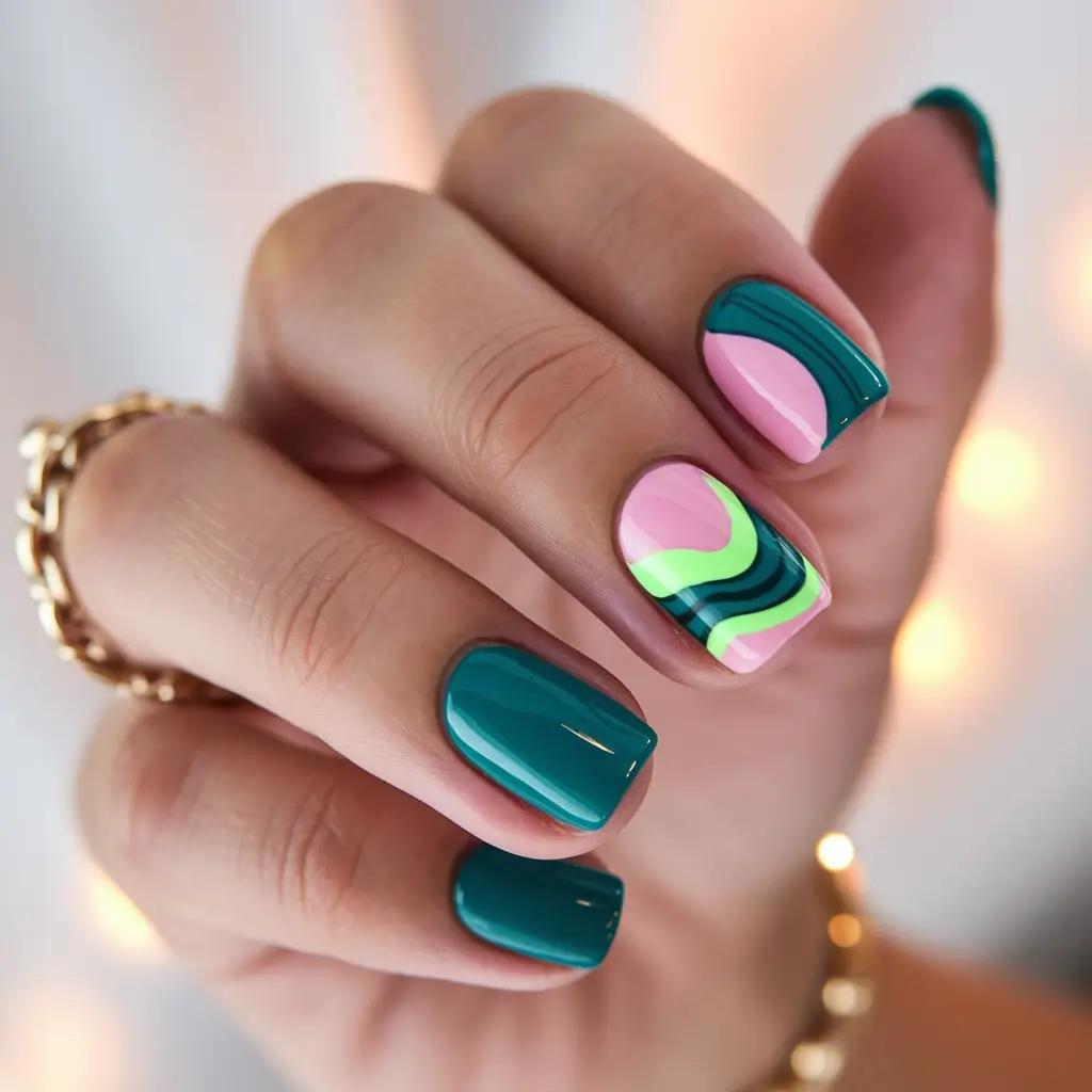 Summer 2025 Nail Designs to Try Wavy Pop Art with Retro Flair