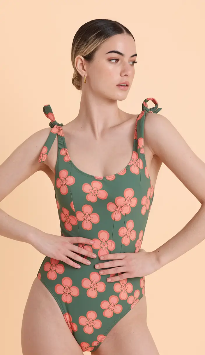 swimsuits for teen girls one piece Botanical Garden Classic