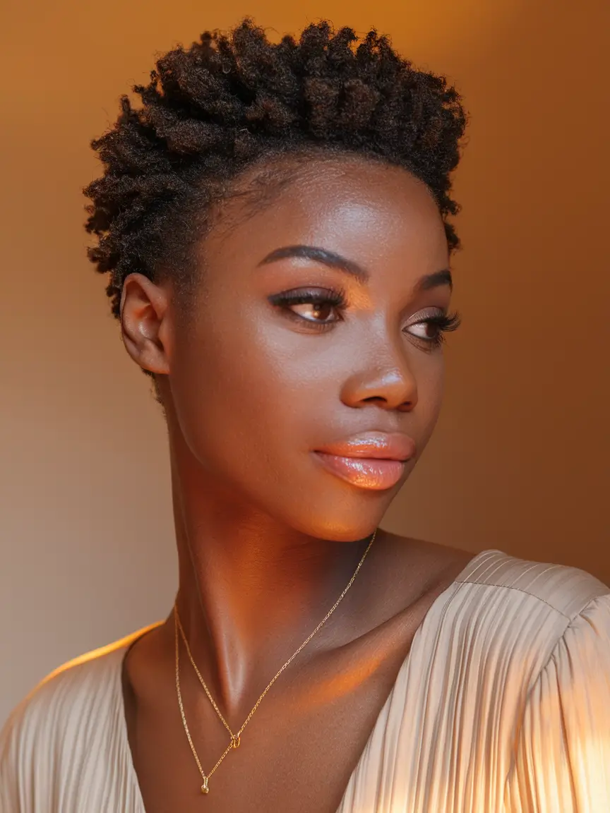 hairstyles black women natural hair TWA