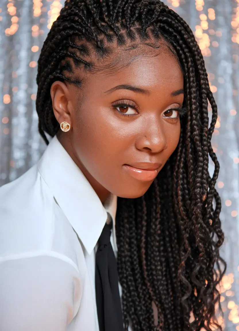hairstyles black women braids long