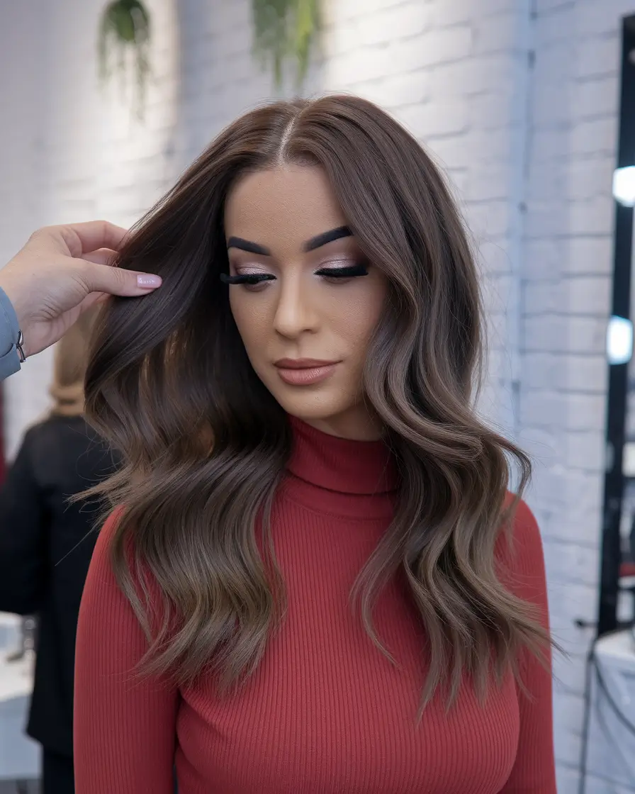 Sun-Kissed Highlight Ideas for Brunettes - Summer 2025! Cocoa-Cool Balayage