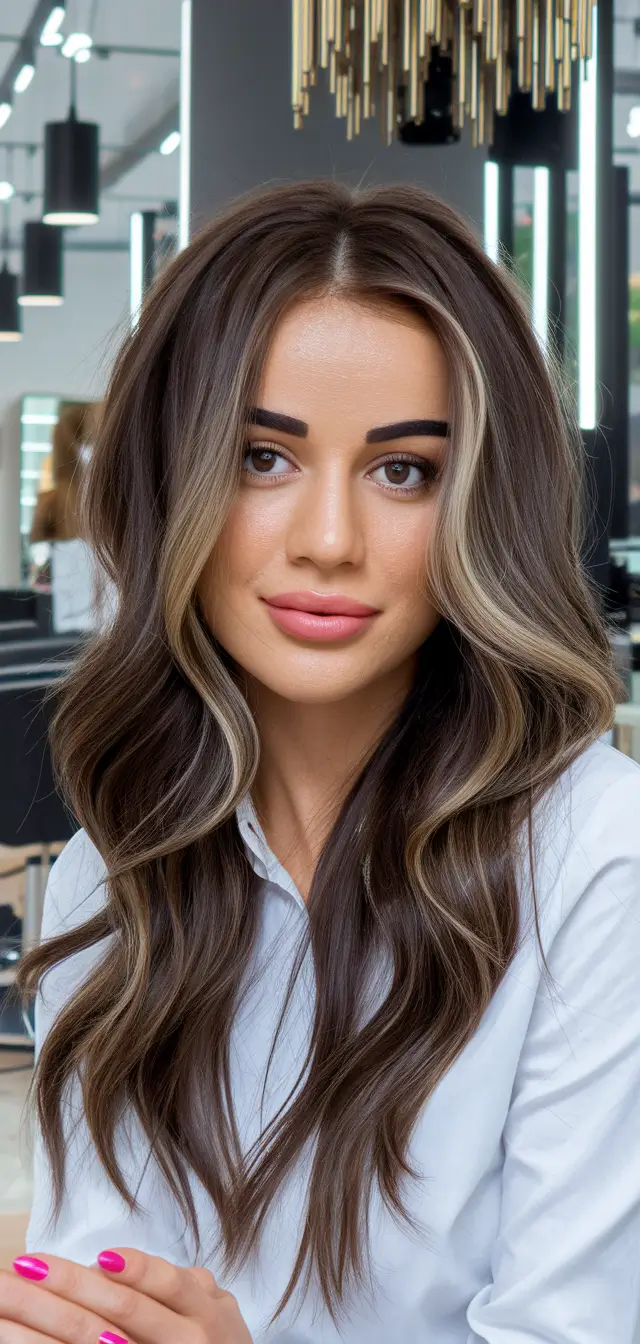 Sun-Kissed Highlight Ideas for Brunettes - Summer 2025! Hazelnut Ribbon Lights