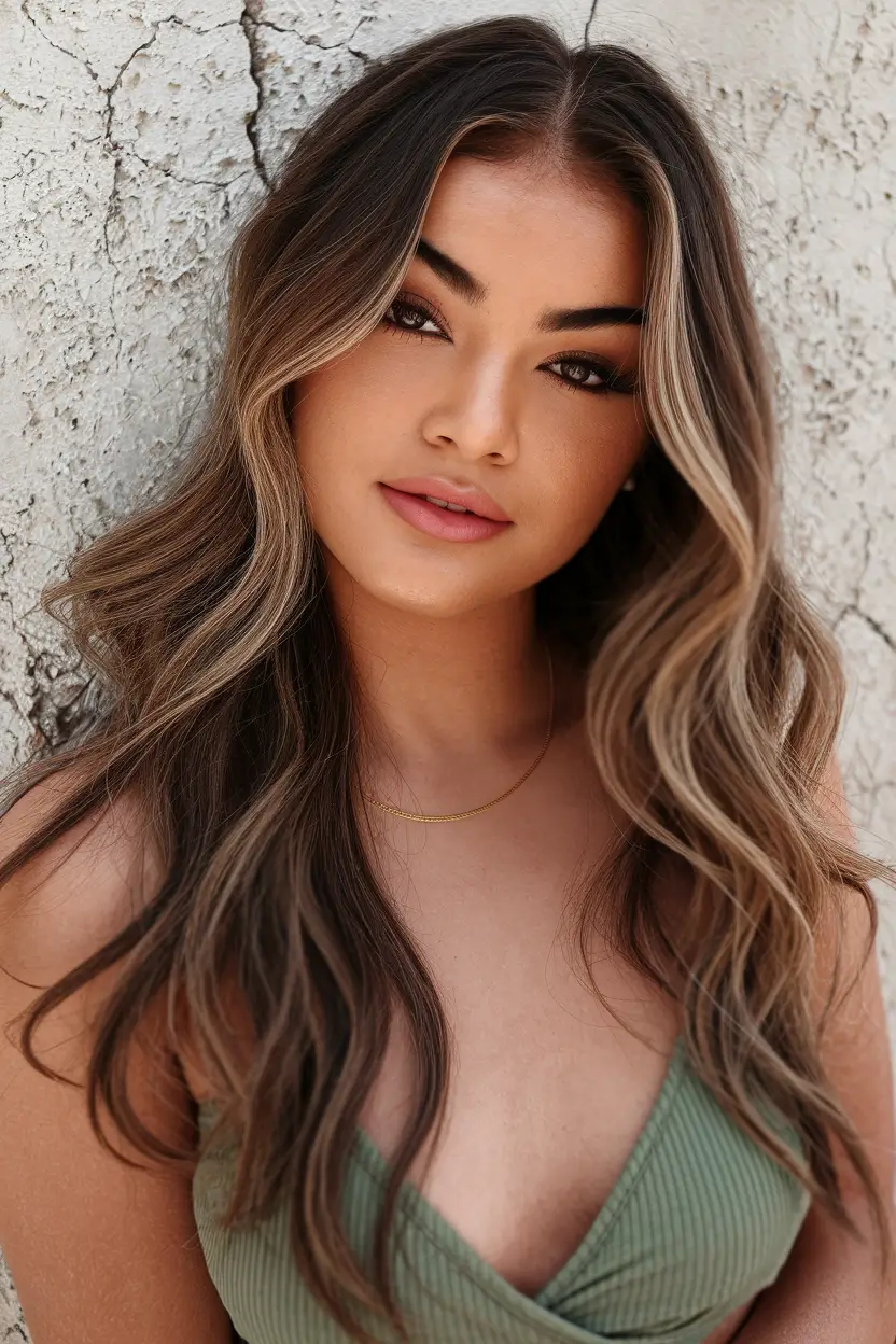 Sun-Kissed Highlight Ideas for Brunettes - Summer 2025! Honey Smoke Summer Lights