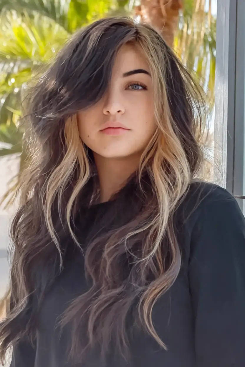 hairstyles ideas two-tone waves