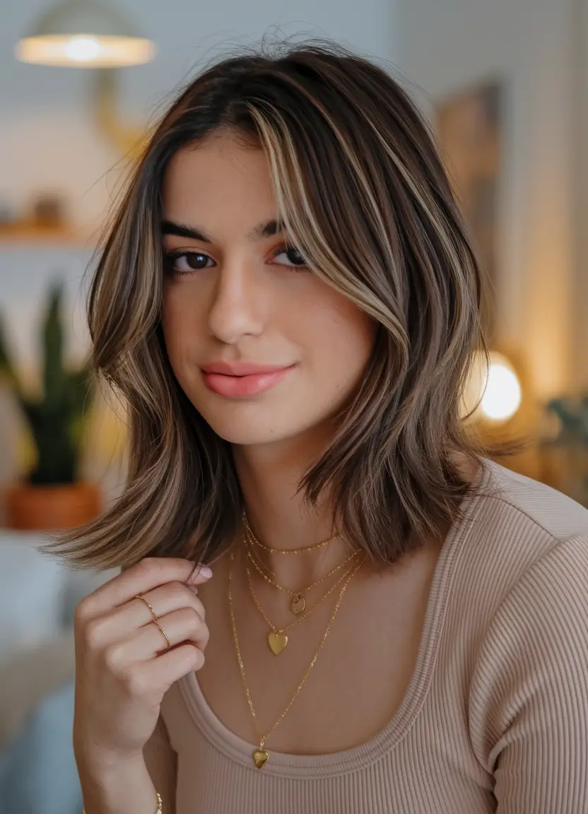 Trends 2025: Summer Highlights Ideas Neutral Brunette with Delicate Vanilla Lows