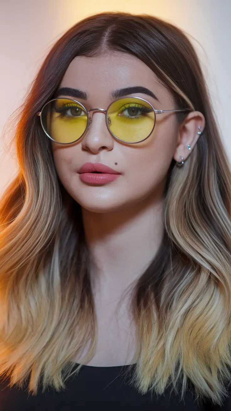 Trends 2025: Summer Highlights Ideas Sun-Drenched Blonde Ombré with Edgy Ends