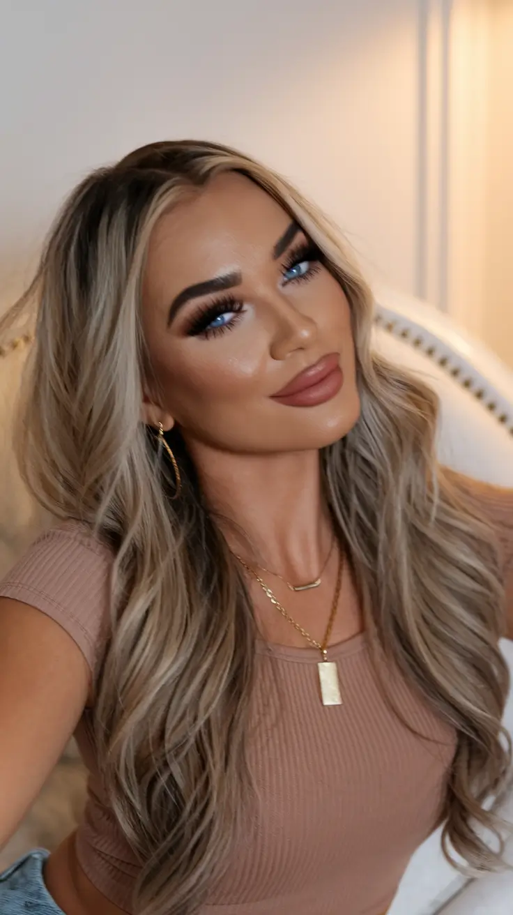 Trends 2025: Summer Highlights Ideas Smoky Beige Blonde for Blue-Eyed Brightness