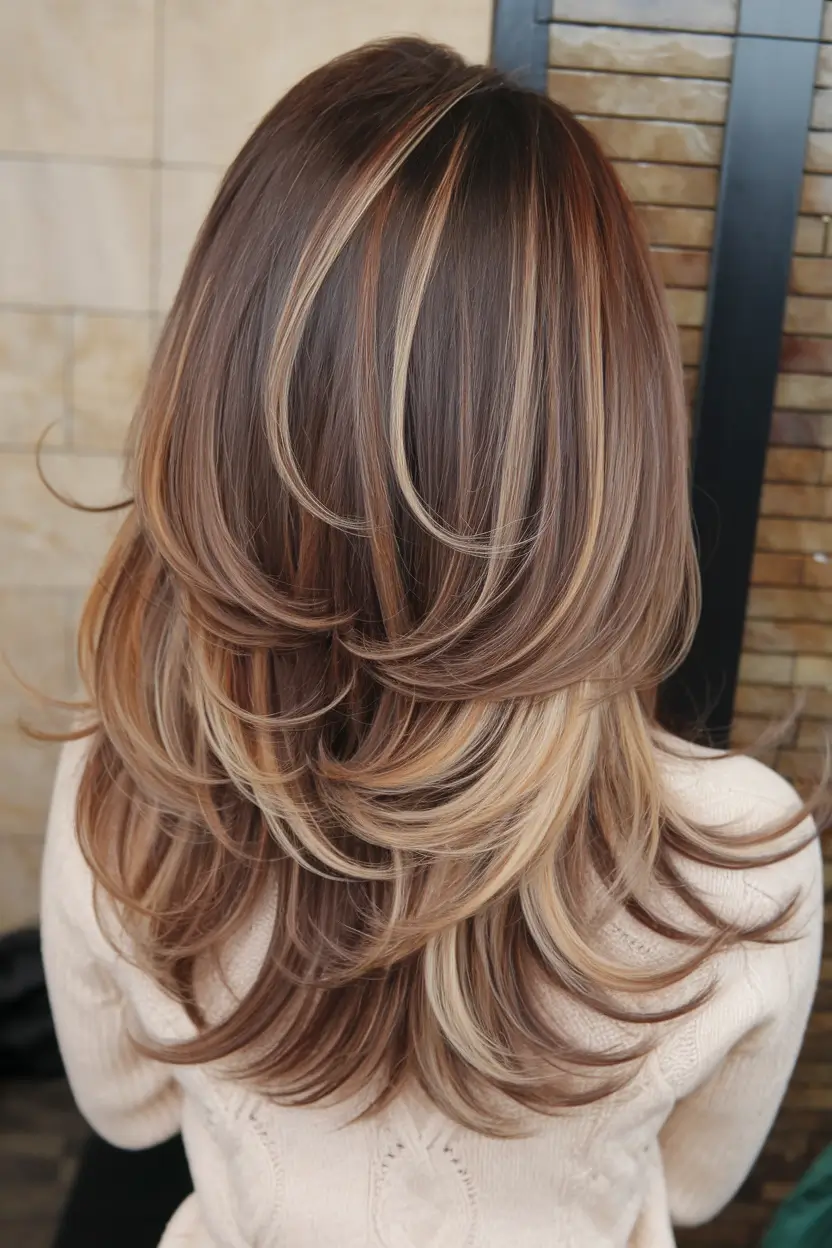 Trends 2025: Summer Highlights Ideas Layered Honey Highlights on Brunette Base