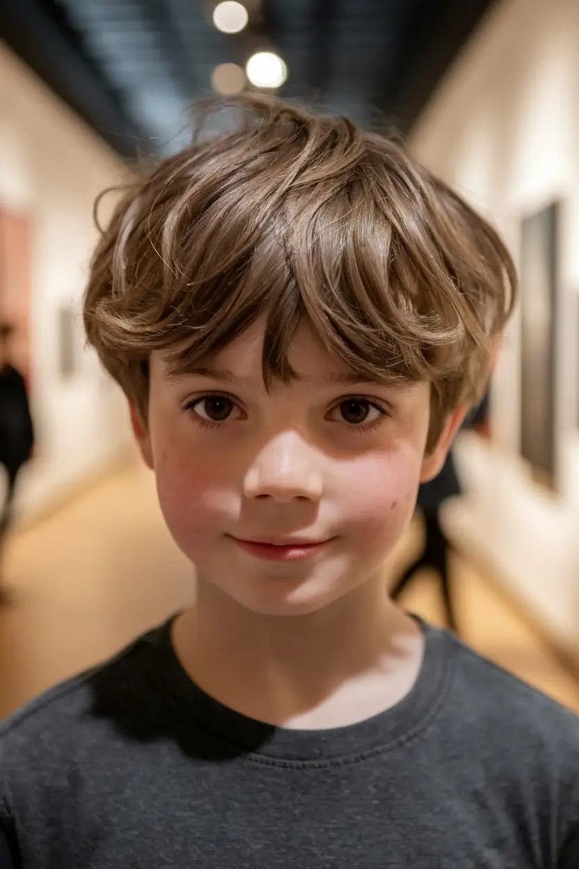 Trendy Boys Haircuts for Summer 2025 - Fresh Styles Soft Mushroom Shag with Vintage Bounce