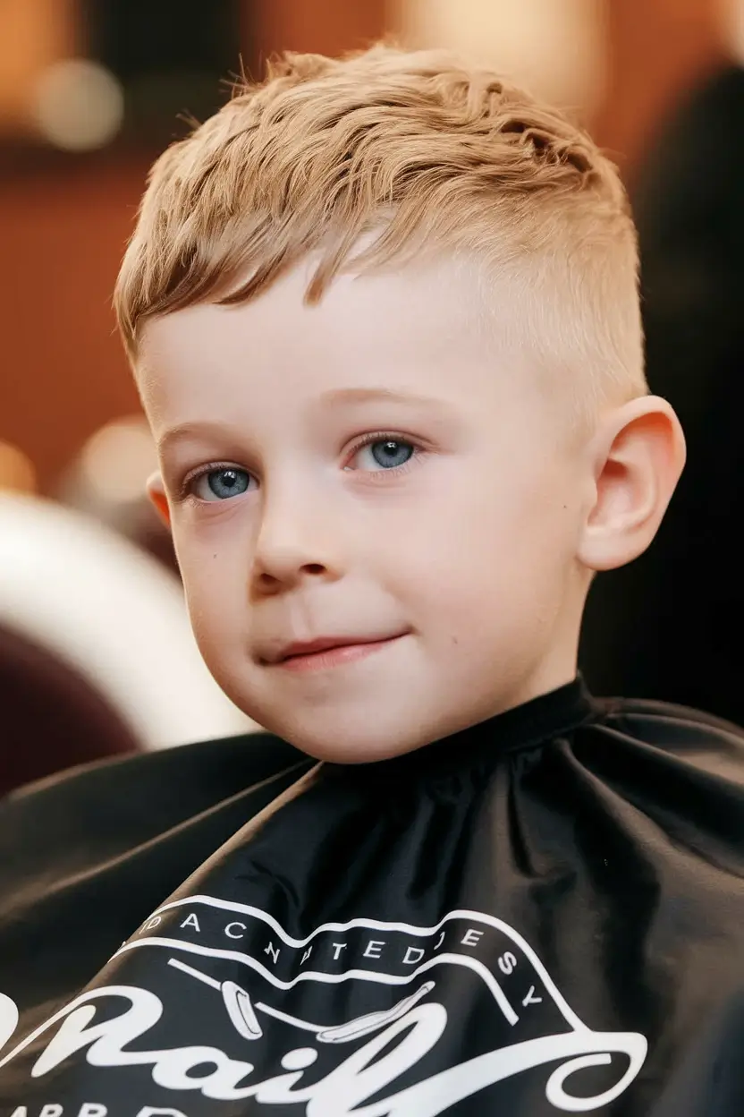 Trendy Boys Haircuts for Summer 2025 - Fresh Styles Mini Textured Crop with Blonde Finish