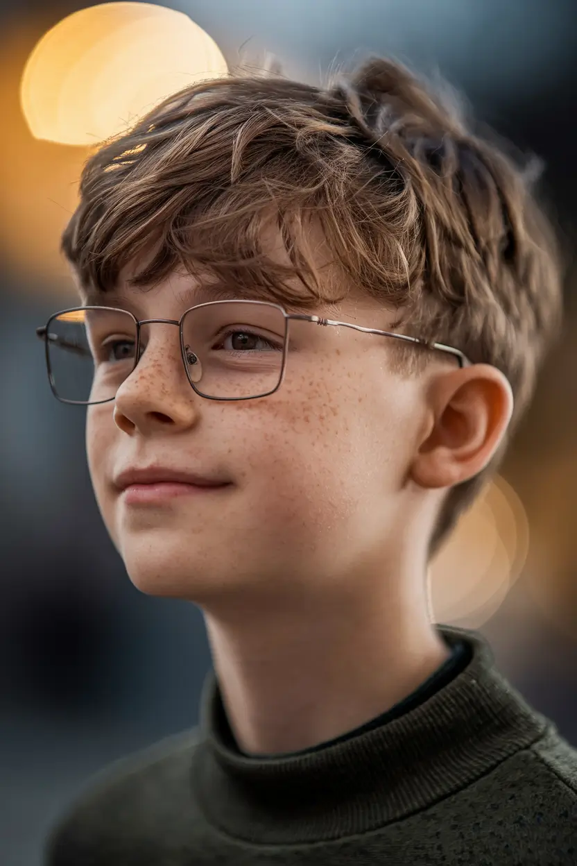 Trendy Boys Haircuts for Summer 2025 - Fresh Styles Academic Cool with Wispy Fringe Layers