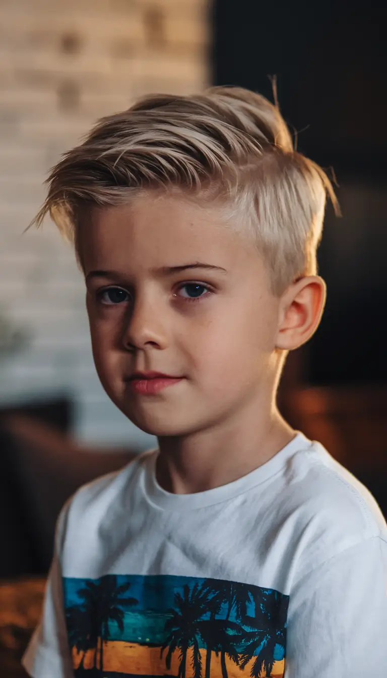 Trendy Boys Haircuts for Summer 2025 - Fresh Styles Beach Blonde Sweep with Sunset Glow