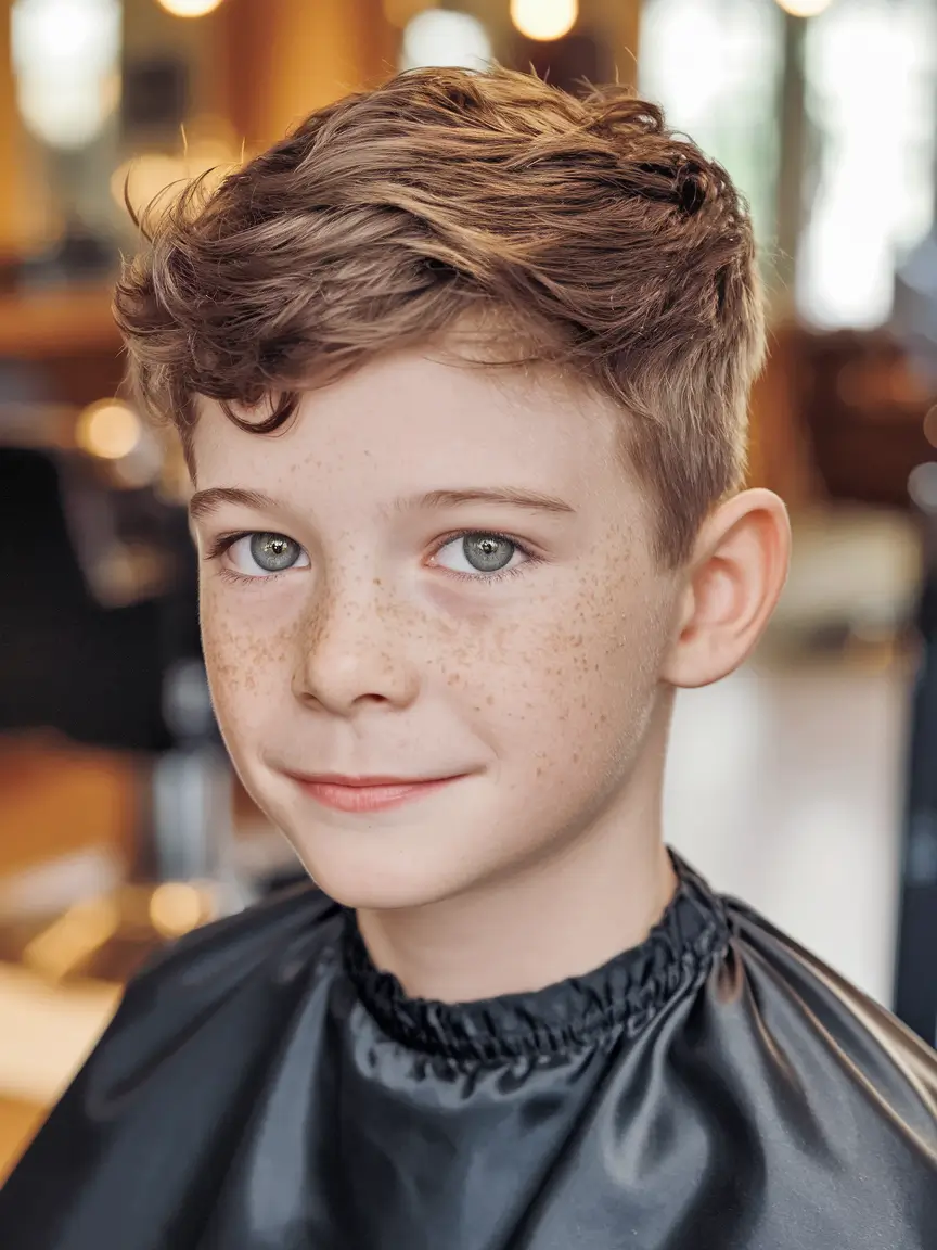 Trendy Boys Haircuts for Summer 2025 - Fresh Styles Curly Crown with Casual Fade Confidence