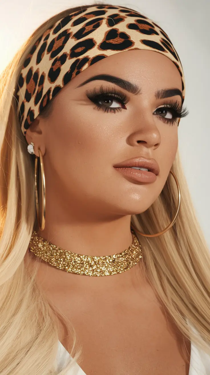 Vacation Hairstyles for Summer 2025: Chic Inspiration Bold Blonde with Wild Print Energy
