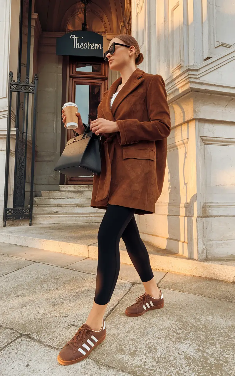 fall transition outfits warm weather Sporty Cool with a Luxe Touch