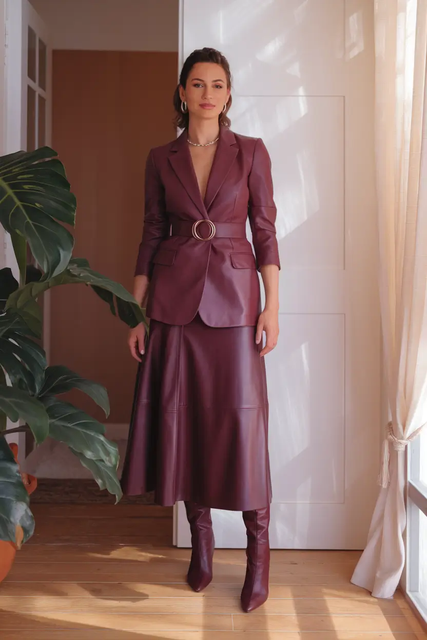 fall-transition-outfits-going-out-Monochrome-Leather-for-Luxe-Days