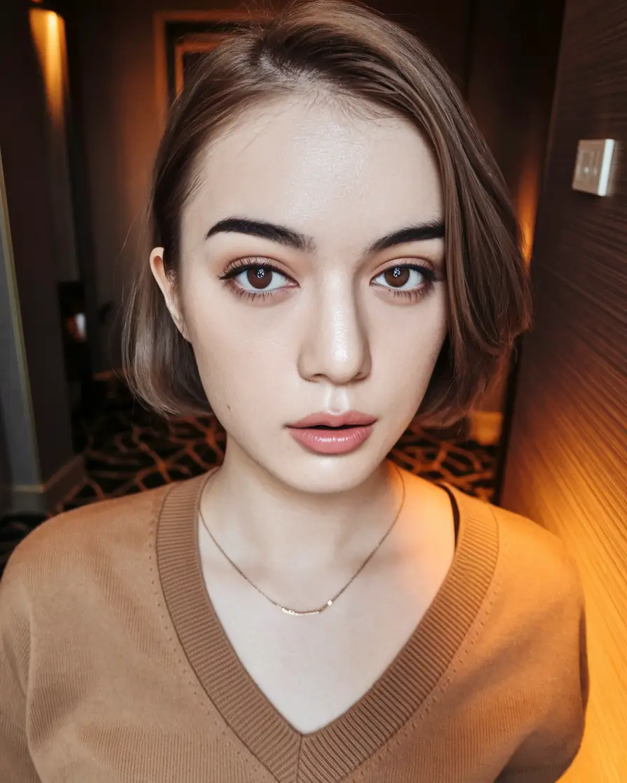 August Haircut Ideas 2025 Short Blunt Bob with Soft Side Sweep
