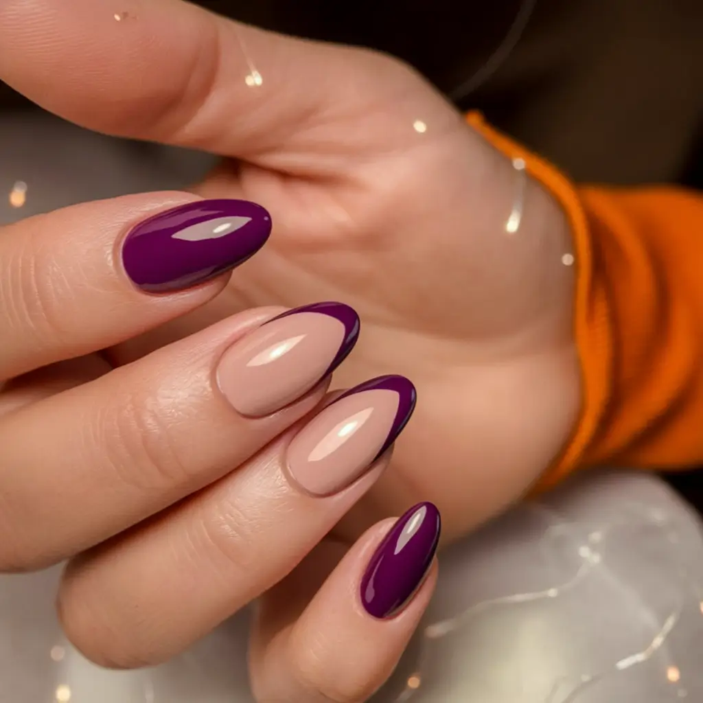 august nails designs french tip simple almond