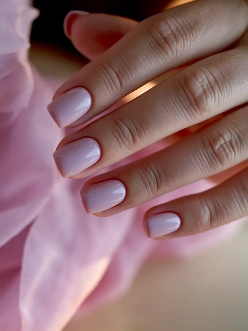 august nails color ideas 2025 Soft Baby Pink for Every Mood