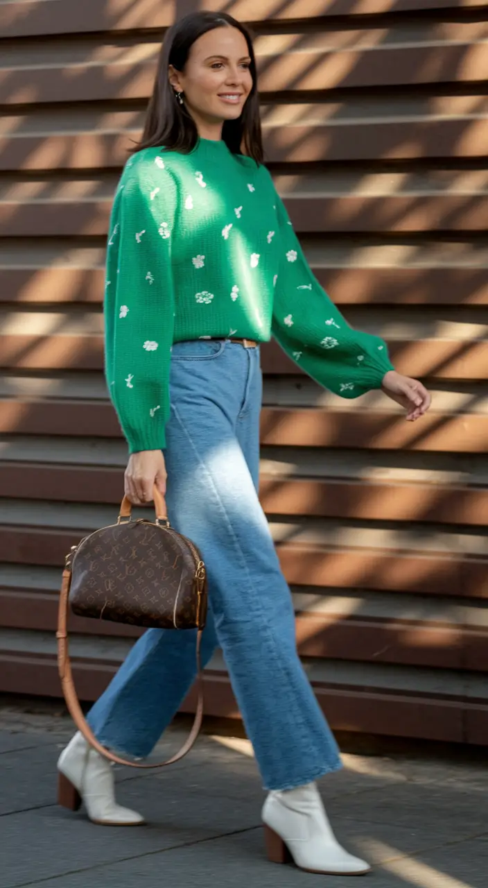 autumn outfits aesthetic Bright Knits for Easy Transitions