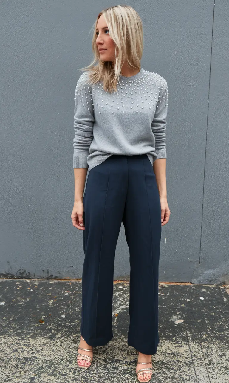 aesthetic classy autumn outfits 2025 trends Pearls and Power: Soft Glam Goes Sharp