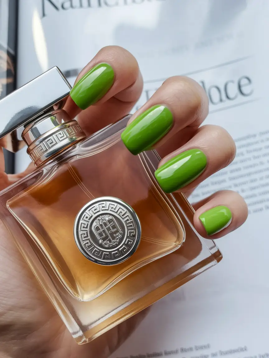 beach nails summer 2025 Key Lime Punch