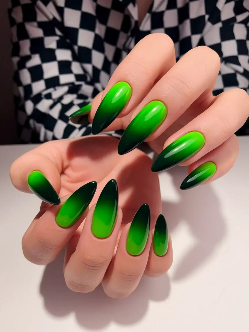 beach nails summer 2025 Neon Jungle Ombre