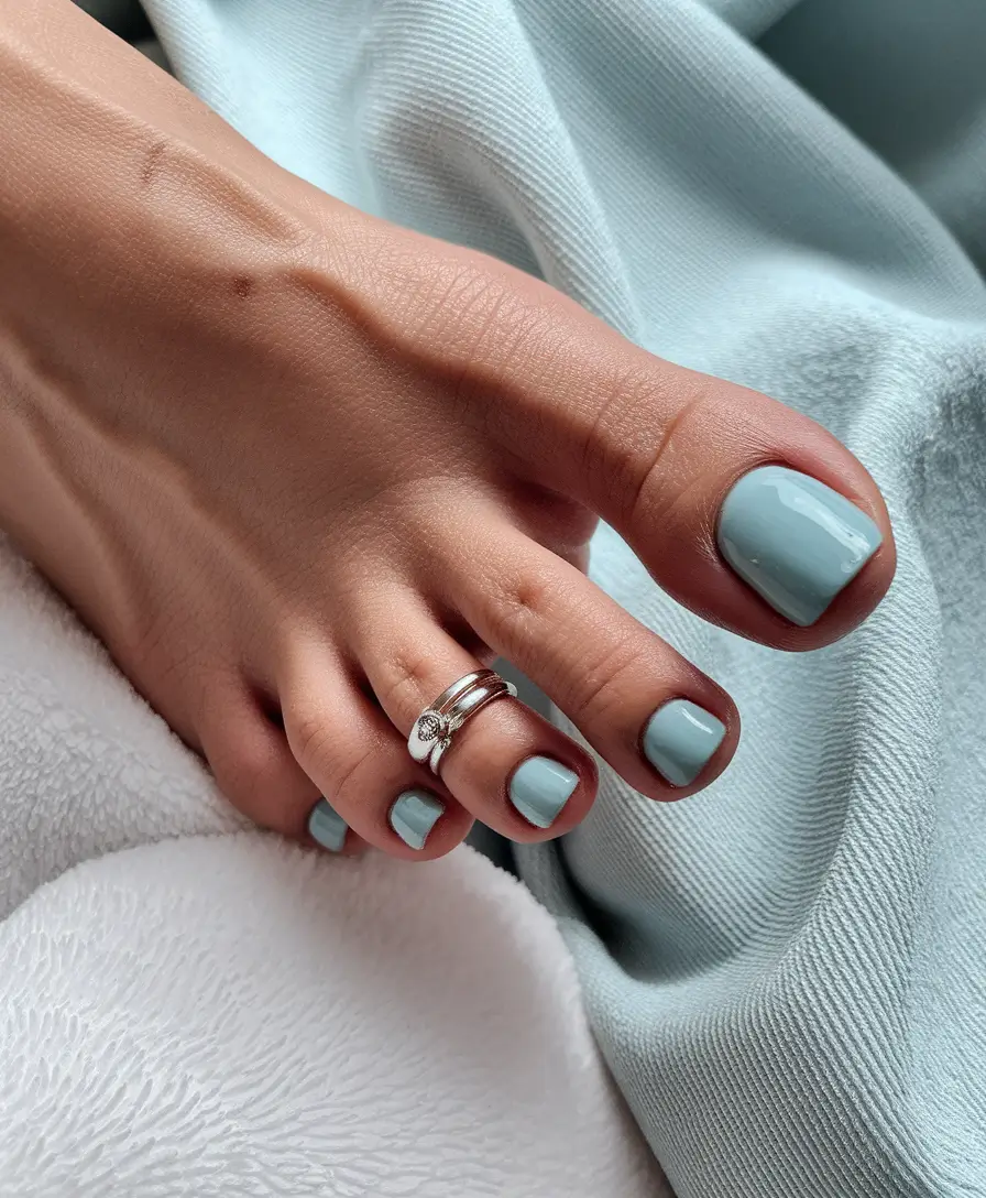 cute july toe nails Cool Mint for Hot Weather Calm