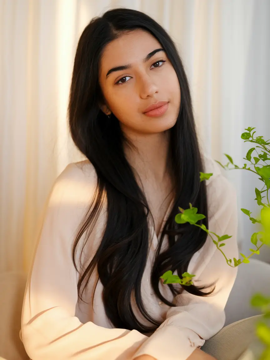 easy and cute fourth of july hairstyles+Silky and Straight with a Clean Part