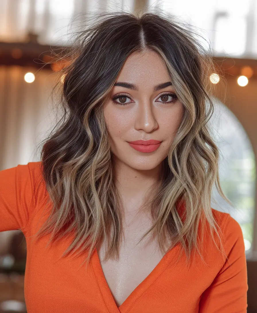 cute easy hairstyles for the fourth of july+Modern Money-Piece Waves with a Middle Part