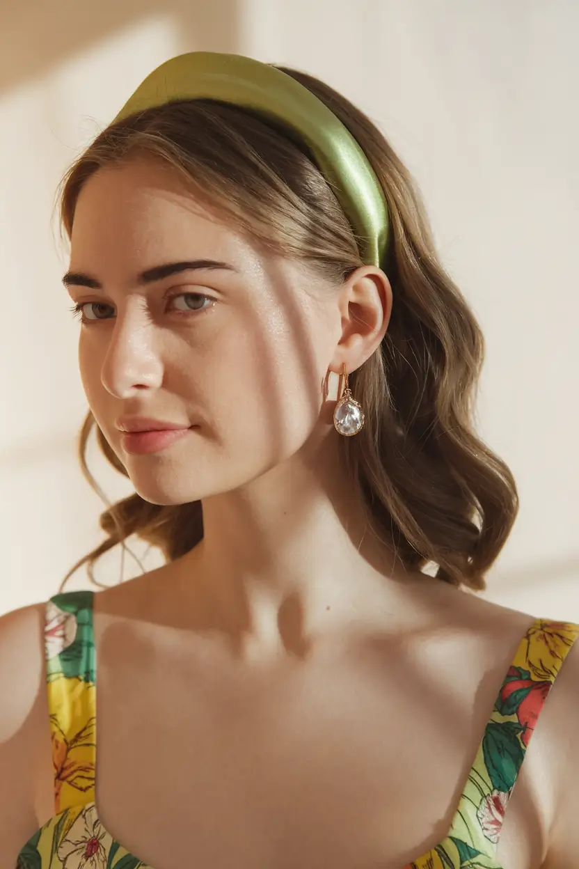 end of summer hairstyles Soft Waves with a Statement Headband