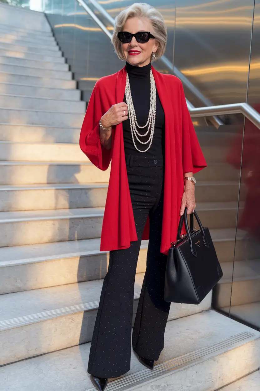fall outfits women over 50 classy dressy Modern Glam with a Vintage Twist