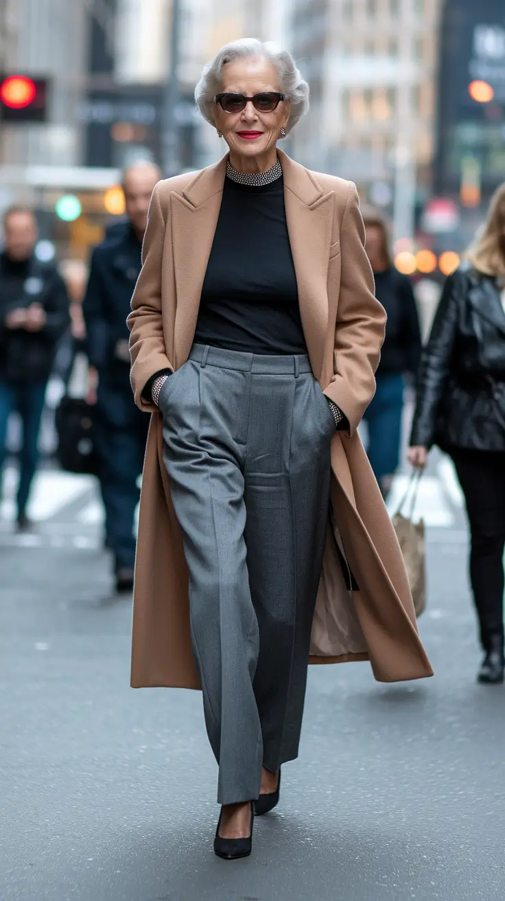 fall outfits women over 50 classy chic Old Hollywood Meets Everyday Elegance