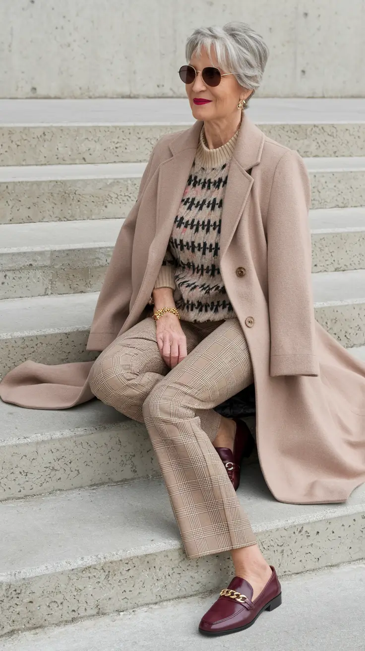 fall outfits for petite women over 50 classy Patterns and Plum for Cozy Confidence