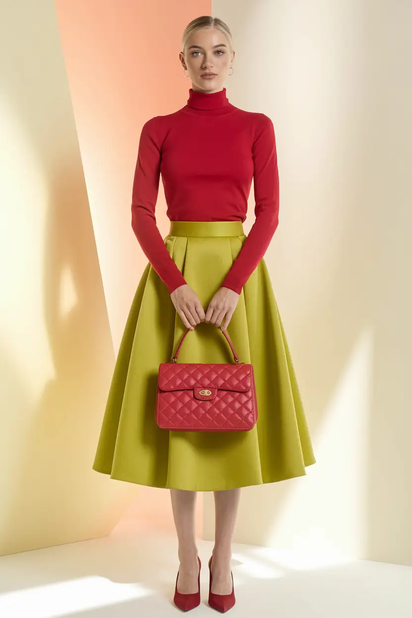 fall skirt outfits inspo Pop Art Color Theory