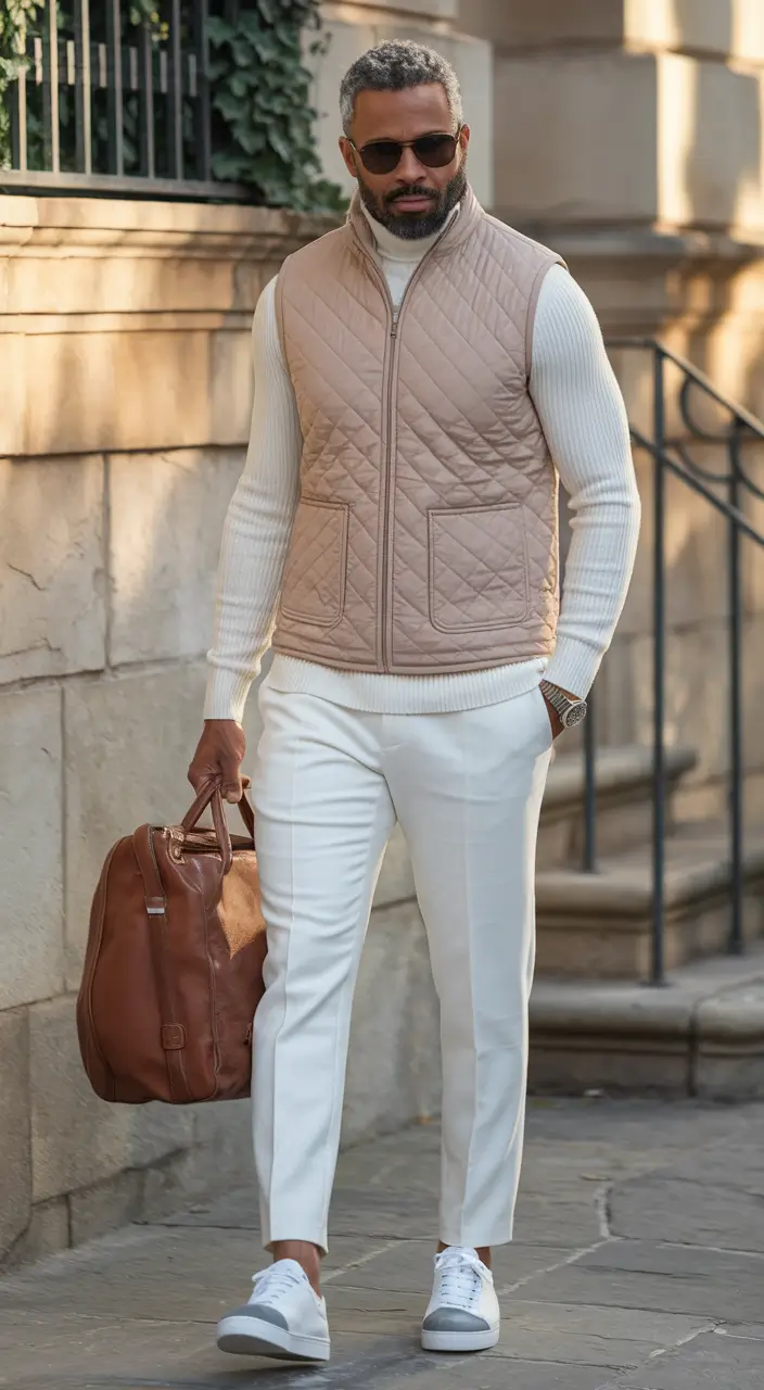 fall outfits for men old money Monochrome Luxe with Old Money Calm