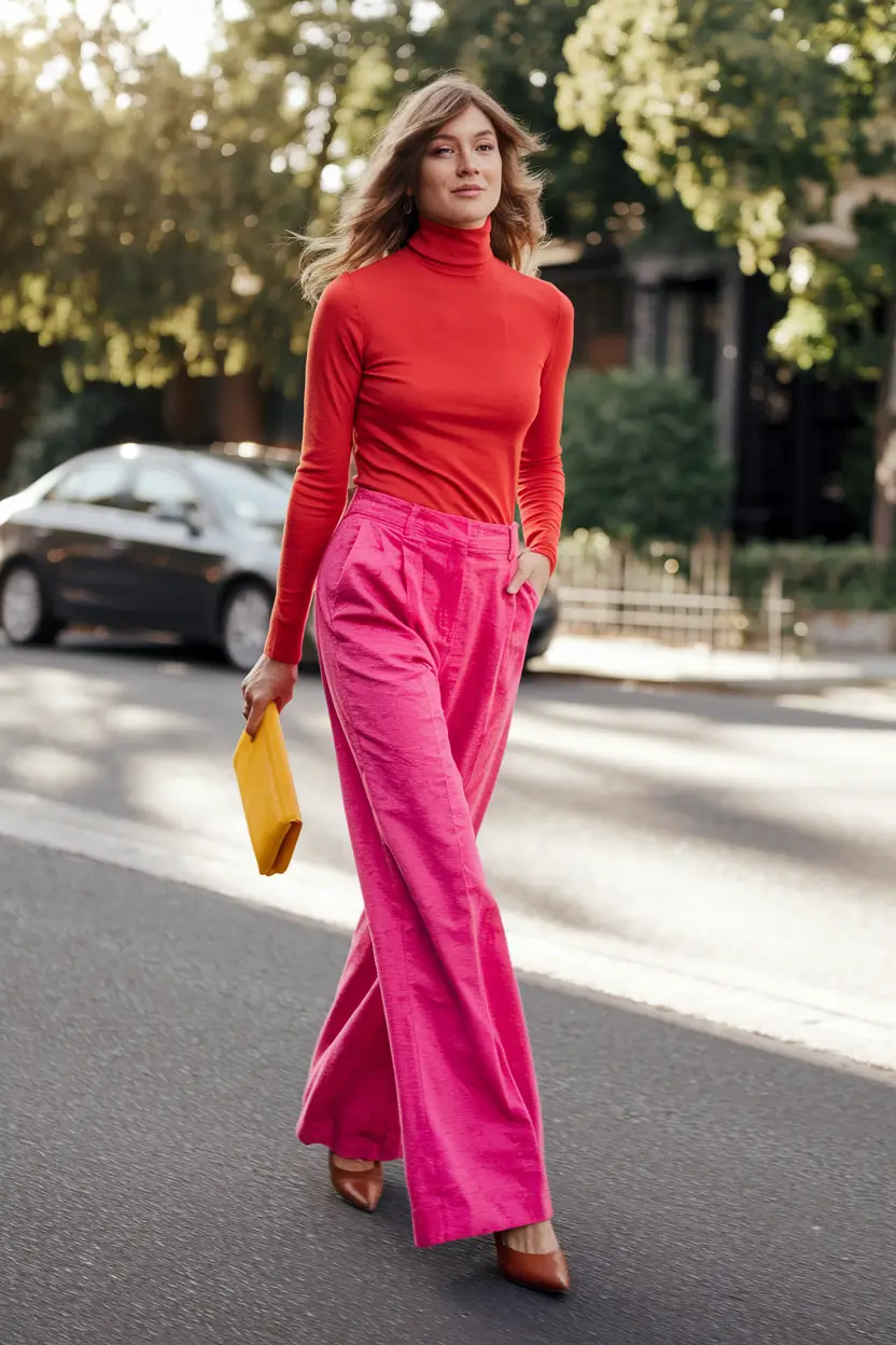 fall birthday outfits baddie Bright Color Blocking for Bold Celebrations