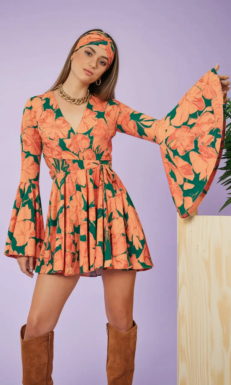 fall birthday outfits dresses Retro Print & Birthday Bloom